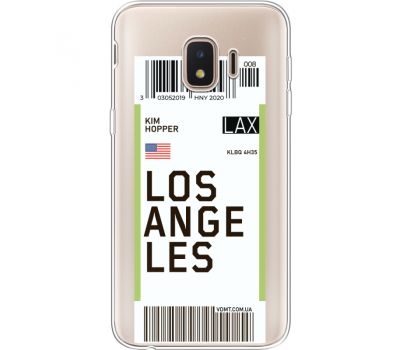 Силіконовий чохол BoxFace Samsung J260 Galaxy J2 Core Ticket Los Angeles (35464-cc85)