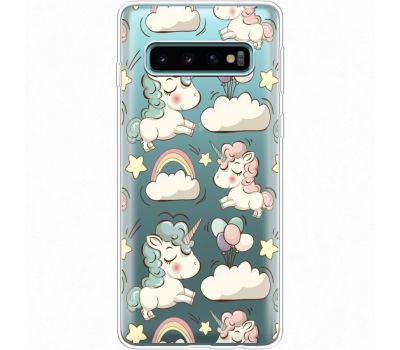 Силіконовий чохол BoxFace Samsung G973 Galaxy S10 Unicorns (35879-cc2)