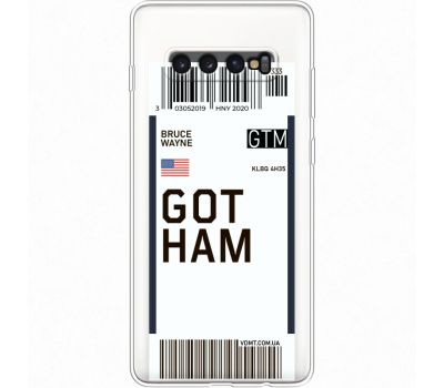 Силіконовий чохол BoxFace Samsung G975 Galaxy S10 Plus Ticket Gotham (35881-cc92)