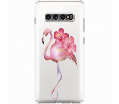 Силіконовий чохол BoxFace Samsung G975 Galaxy S10 Plus Floral Flamingo (35881-cc12)