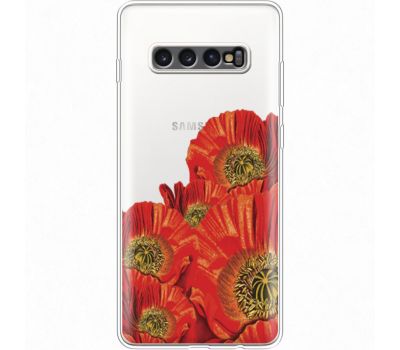 Силіконовий чохол BoxFace Samsung G975 Galaxy S10 Plus Red Poppies (35881-cc44)