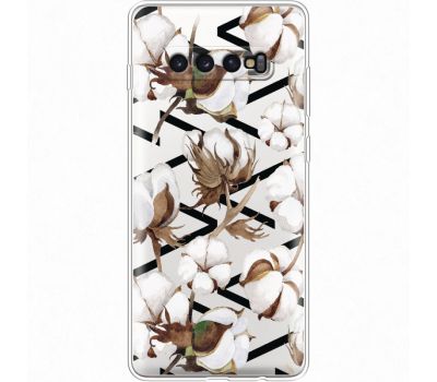 Силіконовий чохол BoxFace Samsung G975 Galaxy S10 Plus Cotton flowers (35881-cc50)