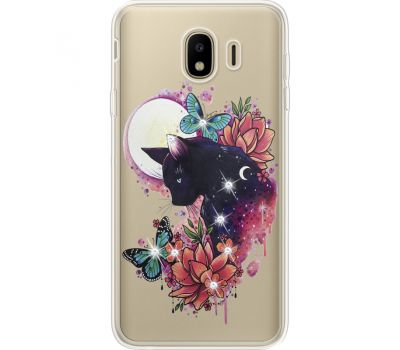 Силіконовий чохол BoxFace Samsung J400 Galaxy J4 2018 Cat in Flowers (935018-rs10)