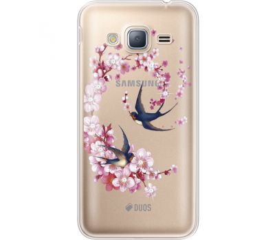 Силіконовий чохол BoxFace Samsung J320 Galaxy J3 Swallows and Bloom (935056-rs4)