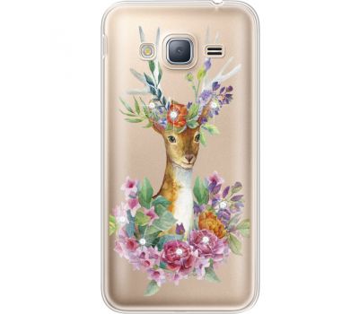 Силіконовий чохол BoxFace Samsung J320 Galaxy J3 Deer with flowers (935056-rs5)