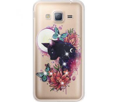 Силіконовий чохол BoxFace Samsung J320 Galaxy J3 Cat in Flowers (935056-rs10)