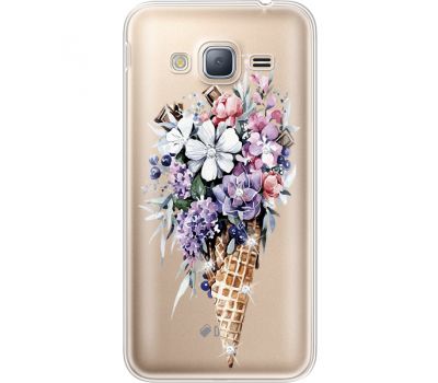 Силіконовий чохол BoxFace Samsung J320 Galaxy J3 Ice Cream Flowers (935056-rs17)