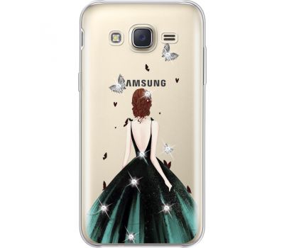 Силіконовий чохол BoxFace Samsung J500H Galaxy J5 Girl in the green dress (935058-rs13)