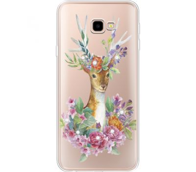 Силіконовий чохол BoxFace Samsung J415 Galaxy J4 Plus 2018 Deer with flowers (935457-rs5)