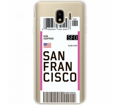 Силіконовий чохол BoxFace Samsung J400 Galaxy J4 2018 Ticket  San Francisco (35018-cc79)