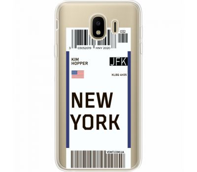 Силіконовий чохол BoxFace Samsung J400 Galaxy J4 2018 Ticket New York (35018-cc84)