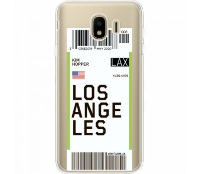 Силіконовий чохол BoxFace Samsung J400 Galaxy J4 2018 Ticket Los Angeles (35018-cc85)