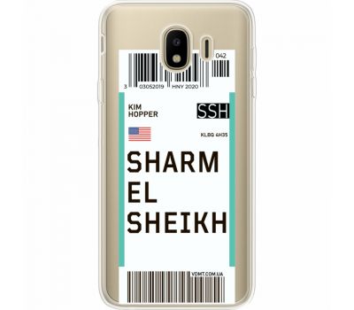 Силіконовий чохол BoxFace Samsung J400 Galaxy J4 2018 Ticket Sharmel Sheikh (35018-cc90)