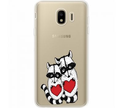Силіконовий чохол BoxFace Samsung J400 Galaxy J4 2018 Raccoons in love (35018-cc29)