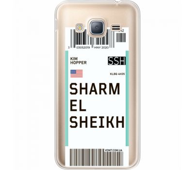 Силіконовий чохол BoxFace Samsung J320 Galaxy J3 Ticket Sharmel Sheikh (35056-cc90)