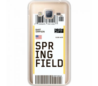 Силіконовий чохол BoxFace Samsung J320 Galaxy J3 Ticket Springfield (35056-cc93)