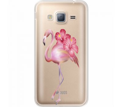 Силіконовий чохол BoxFace Samsung J320 Galaxy J3 Floral Flamingo (35056-cc12)