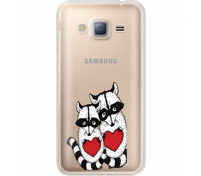 Силіконовий чохол BoxFace Samsung J320 Galaxy J3 Raccoons in love (35056-cc29)