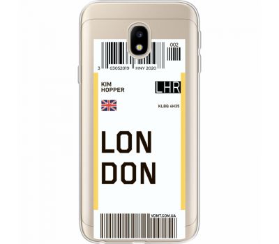 Силіконовий чохол BoxFace Samsung J330 Galaxy J3 2017 Ticket London (35057-cc83)