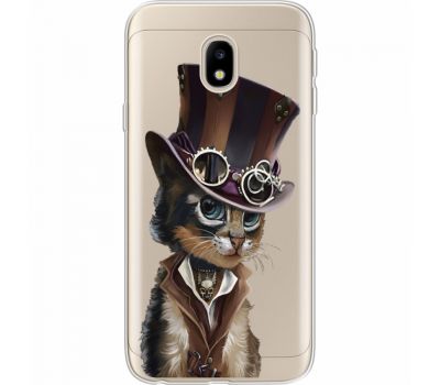 Силіконовий чохол BoxFace Samsung J330 Galaxy J3 2017 Steampunk Cat (35057-cc39)
