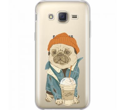 Силіконовий чохол BoxFace Samsung J500H Galaxy J5 Dog Coffeeman (35058-cc70)