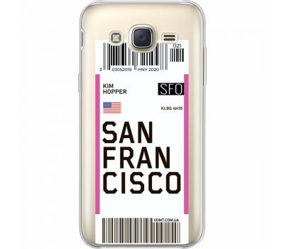 Силіконовий чохол BoxFace Samsung J500H Galaxy J5 Ticket  San Francisco (35058-cc79)