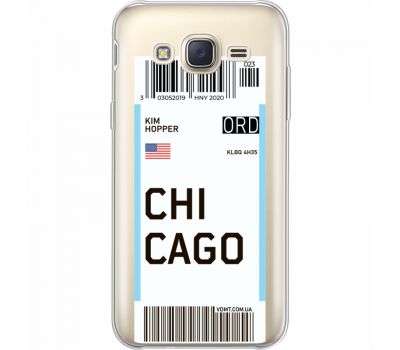 Силіконовий чохол BoxFace Samsung J500H Galaxy J5 Ticket Chicago (35058-cc82)