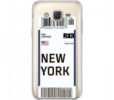 Силіконовий чохол BoxFace Samsung J500H Galaxy J5 Ticket New York (35058-cc84)