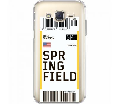 Силіконовий чохол BoxFace Samsung J500H Galaxy J5 Ticket Springfield (35058-cc93)