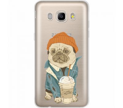 Силіконовий чохол BoxFace Samsung J510 Galaxy J5 2016 Dog Coffeeman (35059-cc70)