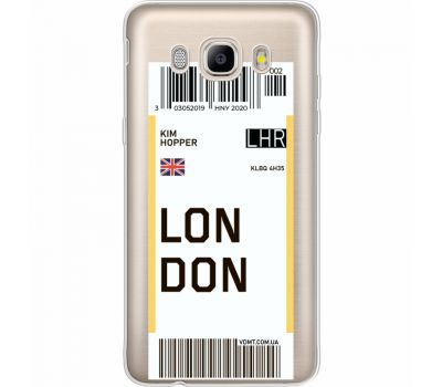 Силіконовий чохол BoxFace Samsung J510 Galaxy J5 2016 Ticket London (35059-cc83)