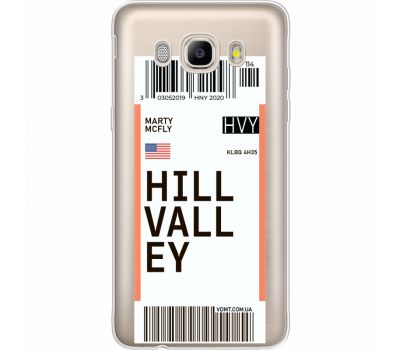 Силіконовий чохол BoxFace Samsung J510 Galaxy J5 2016 Ticket Hill Valley (35059-cc94)