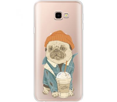 Силіконовий чохол BoxFace Samsung J415 Galaxy J4 Plus 2018 Dog Coffeeman (35457-cc70)
