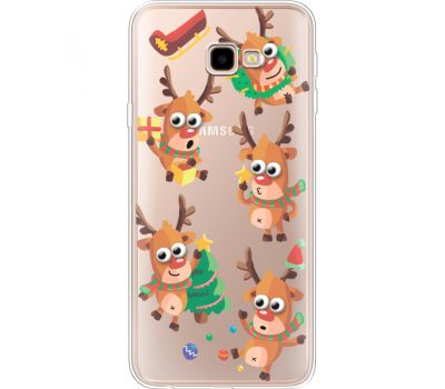 Силіконовий чохол BoxFace Samsung J415 Galaxy J4 Plus 2018 с 3D-глазками Reindeer (35457-cc74)