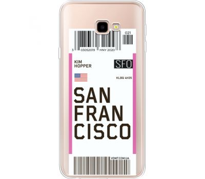 Силіконовий чохол BoxFace Samsung J415 Galaxy J4 Plus 2018 Ticket  San Francisco (35457-cc79)