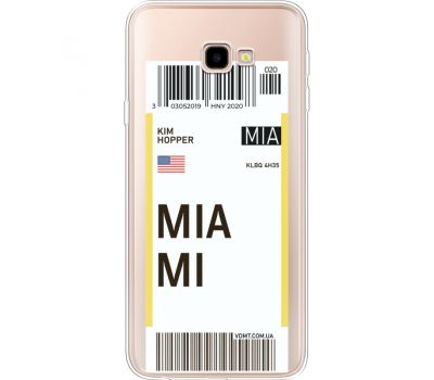Силіконовий чохол BoxFace Samsung J415 Galaxy J4 Plus 2018 Ticket Miami (35457-cc81)