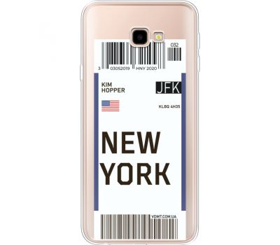 Силіконовий чохол BoxFace Samsung J415 Galaxy J4 Plus 2018 Ticket New York (35457-cc84)