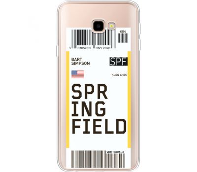 Силіконовий чохол BoxFace Samsung J415 Galaxy J4 Plus 2018 Ticket Springfield (35457-cc93)
