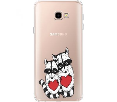 Силіконовий чохол BoxFace Samsung J415 Galaxy J4 Plus 2018 Raccoons in love (35457-cc29)