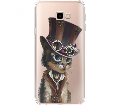 Силіконовий чохол BoxFace Samsung J415 Galaxy J4 Plus 2018 Steampunk Cat (35457-cc39)
