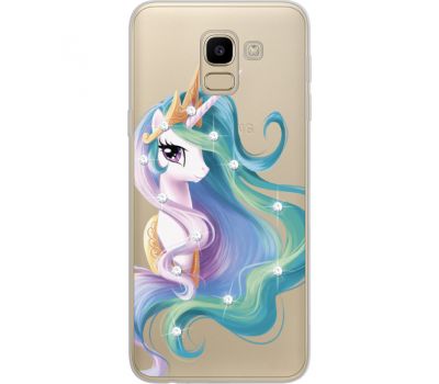 Силіконовий чохол BoxFace Samsung J600 Galaxy J6 2018 Unicorn Queen (934979-rs3)