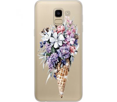 Силіконовий чохол BoxFace Samsung J600 Galaxy J6 2018 Ice Cream Flowers (934979-rs17)
