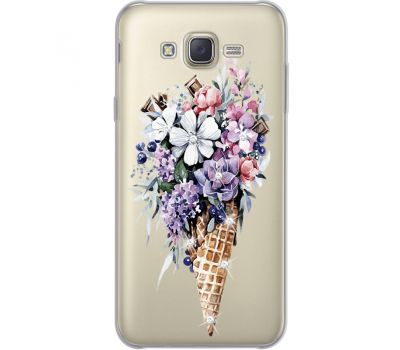 Силіконовий чохол BoxFace Samsung J700H Galaxy J7 Ice Cream Flowers (934980-rs17)