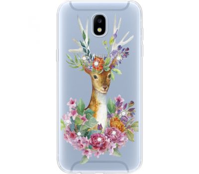Силіконовий чохол BoxFace Samsung J530 Galaxy J5 2017 Deer with flowers (935019-rs5)