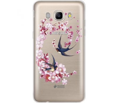 Силіконовий чохол BoxFace Samsung J710 Galaxy J7 2016 Swallows and Bloom (935060-rs4)