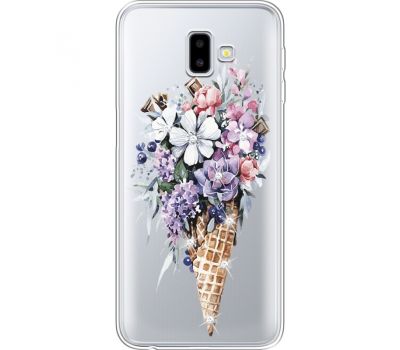 Силіконовий чохол BoxFace Samsung J610 Galaxy J6 Plus 2018 Ice Cream Flowers (935459-rs17)