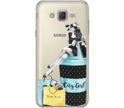 Силіконовий чохол BoxFace Samsung J700H Galaxy J7 City Girl (34980-cc56)