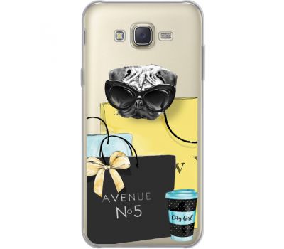 Силіконовий чохол BoxFace Samsung J700H Galaxy J7 Fashion Pug (34980-cc55)