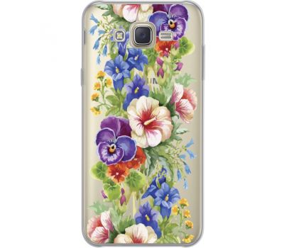 Силіконовий чохол BoxFace Samsung J700H Galaxy J7 Summer Flowers (34980-cc34)