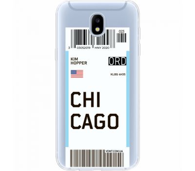Силіконовий чохол BoxFace Samsung J530 Galaxy J5 2017 Ticket Chicago (35019-cc82)
